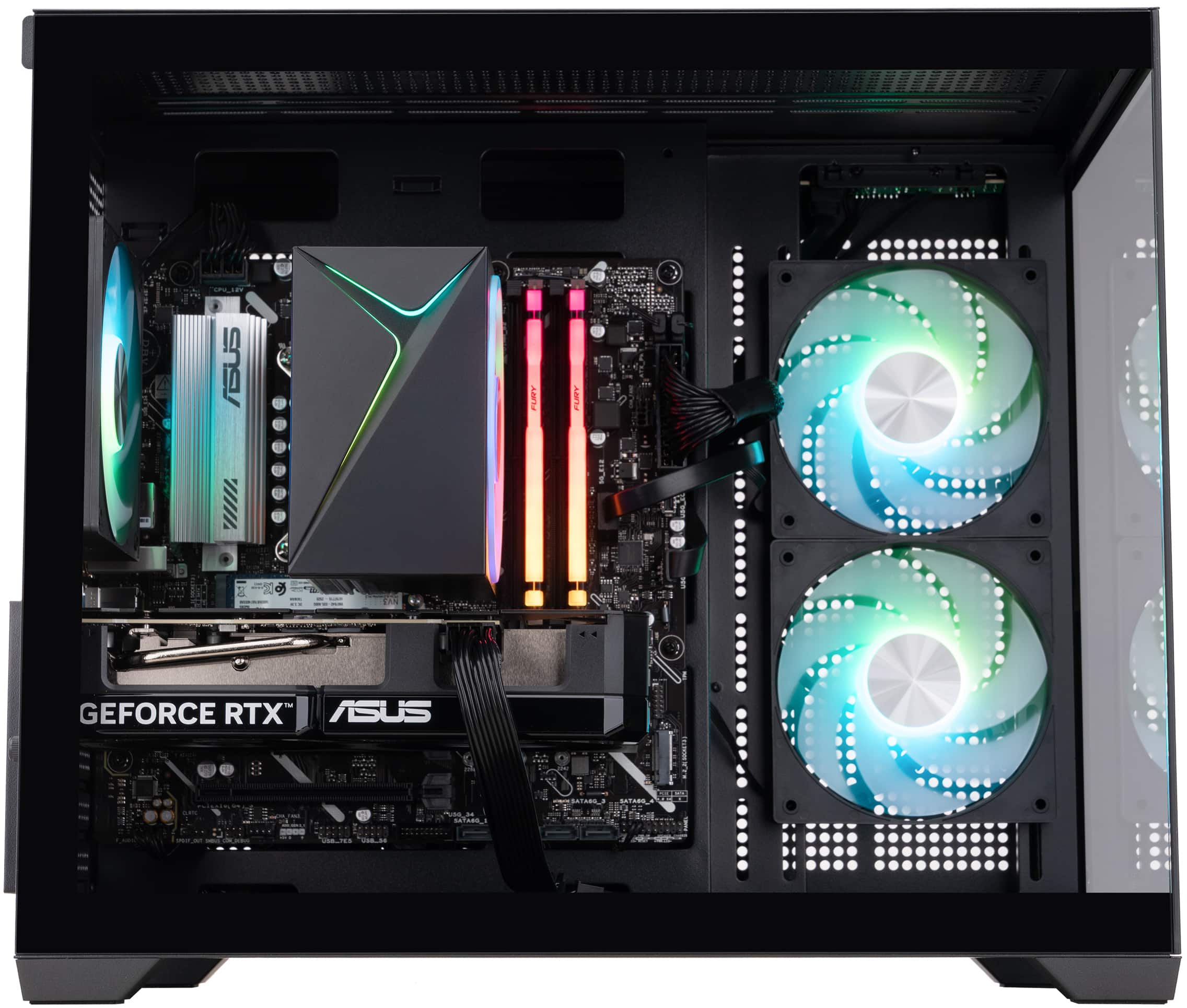 ADVANCED BATTLESTATIONS ABS Flux II Aqua Gaming PC Windows 11