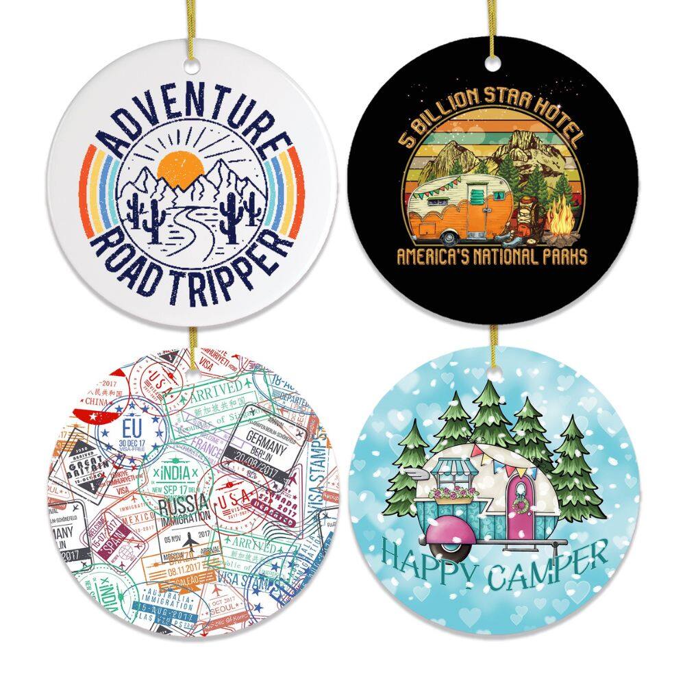 OrnamentallyYou - Travelers Christmas Ornament Bundle - Multi-colored