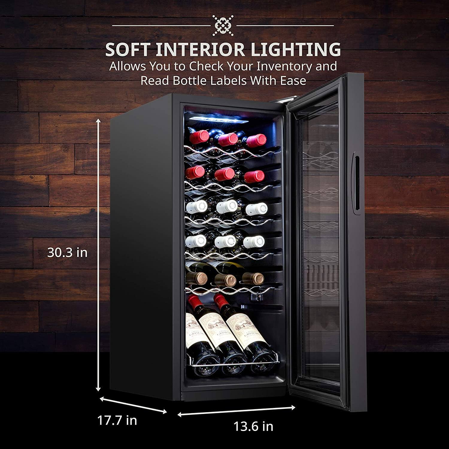 Alt View 14. Ivation - Ivation - 18-Bottle Compressor Freestanding Wine and Beverage Cooler.