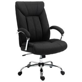 Vinsetto - High Back Home Office Chair, Computer Desk Chair with Lumbar Back Support and Adjustable Height - Black
