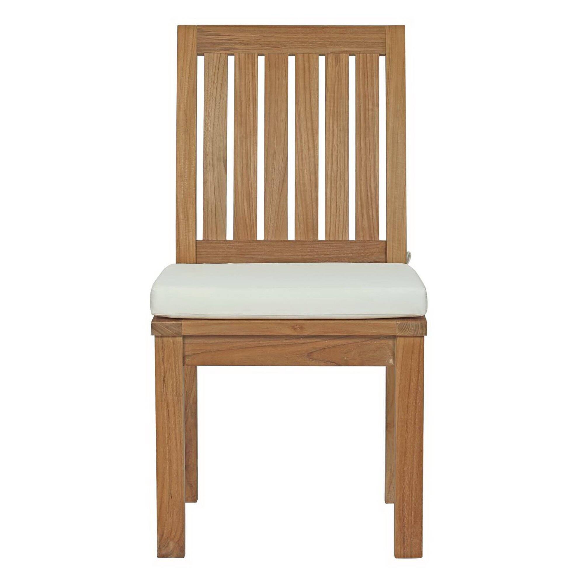 Marina Outdoor Patio Teak Dining Chair - Thumbnail 4