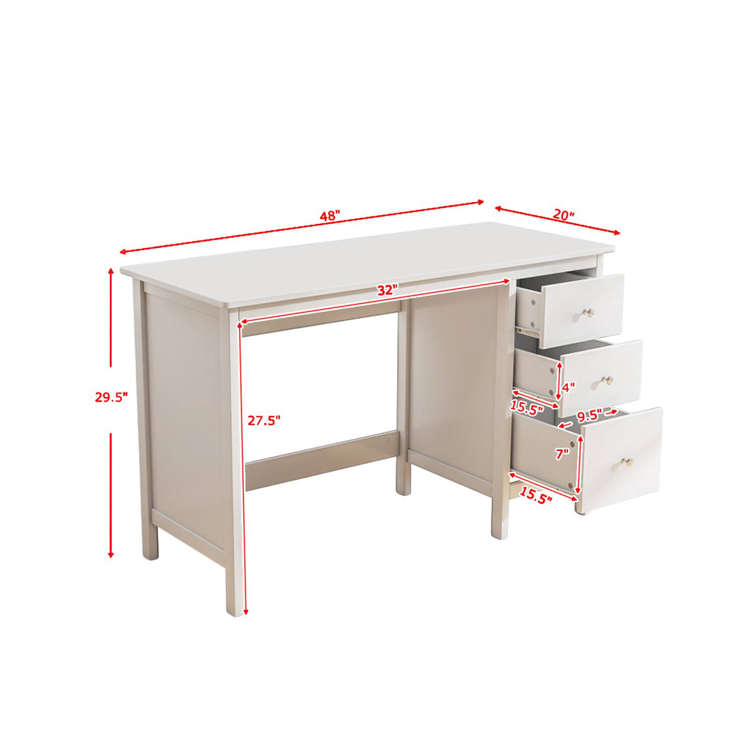 48" 20" 32" 29.5" 27.5" 15.5" 4" 9.5" F 7 15.5"