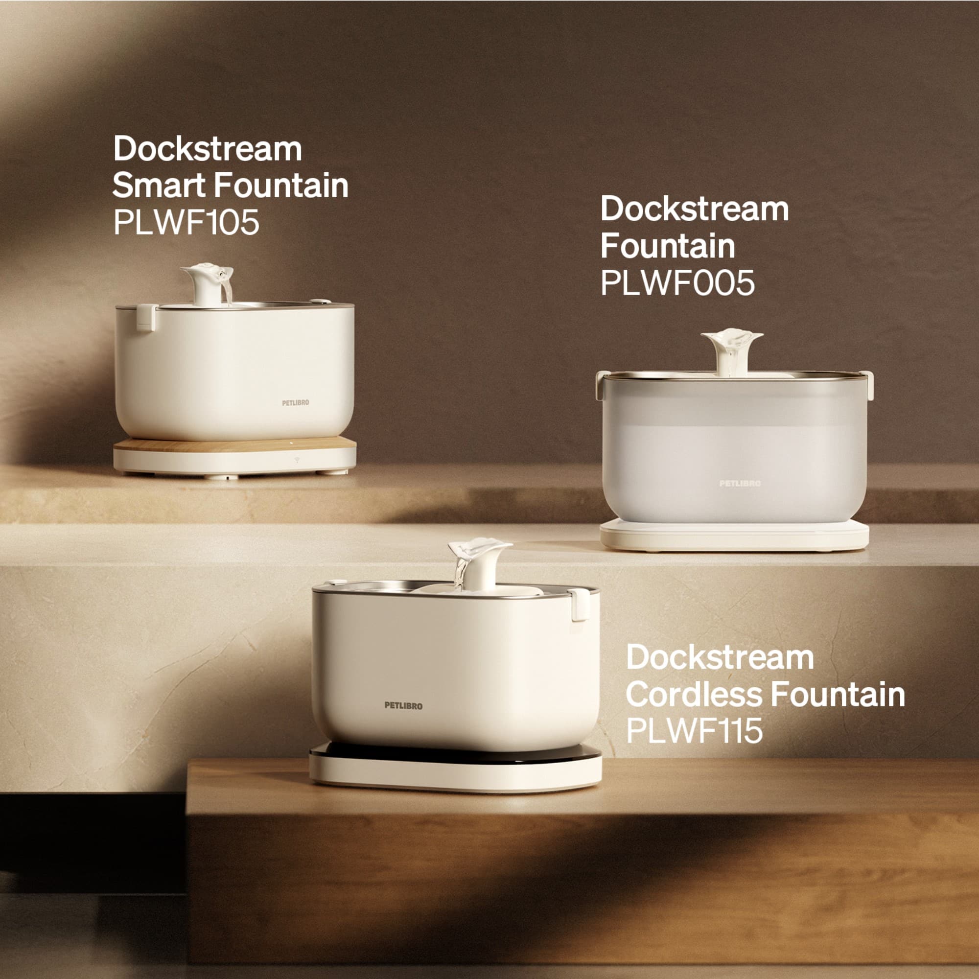 Dockstream Smart Fountain PLWF105
Dockstream Fountain PLWF005
Dockstream Cordless Fountain PLWF115