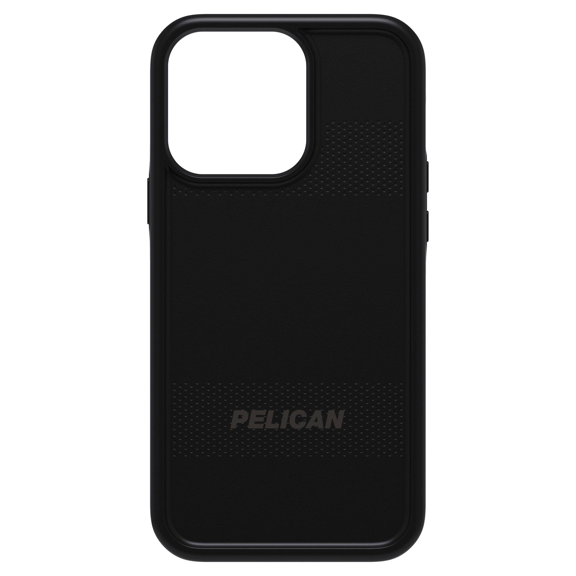 Front. Pelican - Protector Hardshell Case w/ MagSafe w/ Antimicrobial for iPhone 13 Pro - Black.