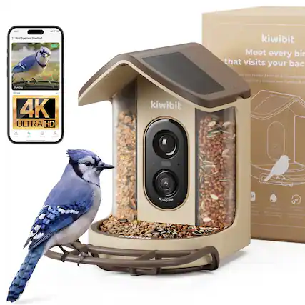 17 Bird Species Spotted kiwibit Meet every bird that visits your back - 38 u - 4K ULTRA HD - kiwibit Bird Feeder 2 Mini 4K AI Camera with angeoire 3 Oiseaux avec Camera A 4 4 UHD HDR