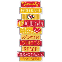 Fan Creations - Kansas City Chiefs 5'' x 24'' Celebrations Stack Sign - Multicolor