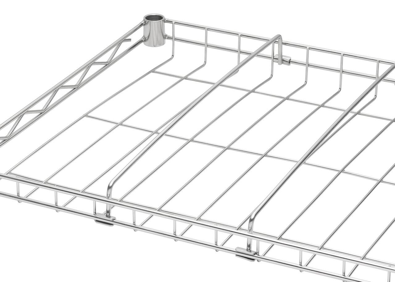 Alt View 17. TRINITY - BASICS EcoStorage 2-Tier Can Organizer Rack 2-Pack Chrome - Chrome.