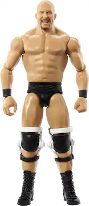 Mattel - Collectible - WWE Main Event 6" "Stone Cold" Steve Austin Action Figure - COLLECTIBLES - Multicolor