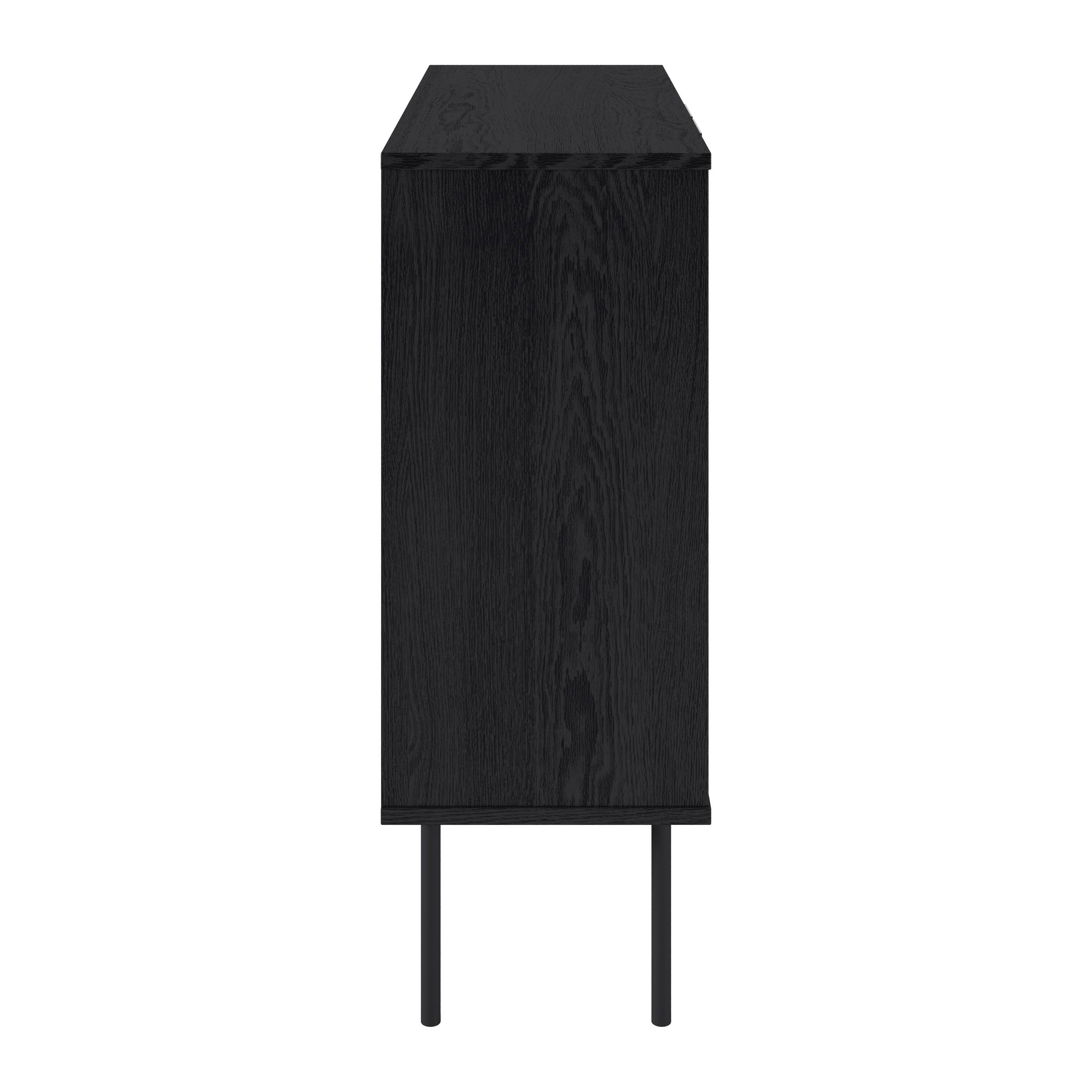 Alt View 18. CorLiving - CorLiving - Minimalist Fluted 2-Door Sideboard Buffet - Black.