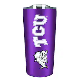 The Fanatic Group - TCU Horned Frogs 18oz. Stainless Steel Soft Touch Tumbler - Multicolor