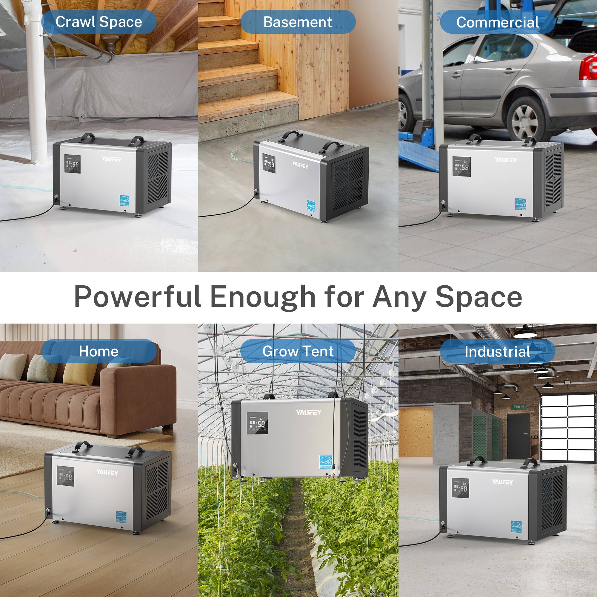 Crawl Space Basement Commercial - -. MUFEY 1A TPET - . d 58 YAUFEY - Powerful Enough for Any Space Home Grow Tent Industrial