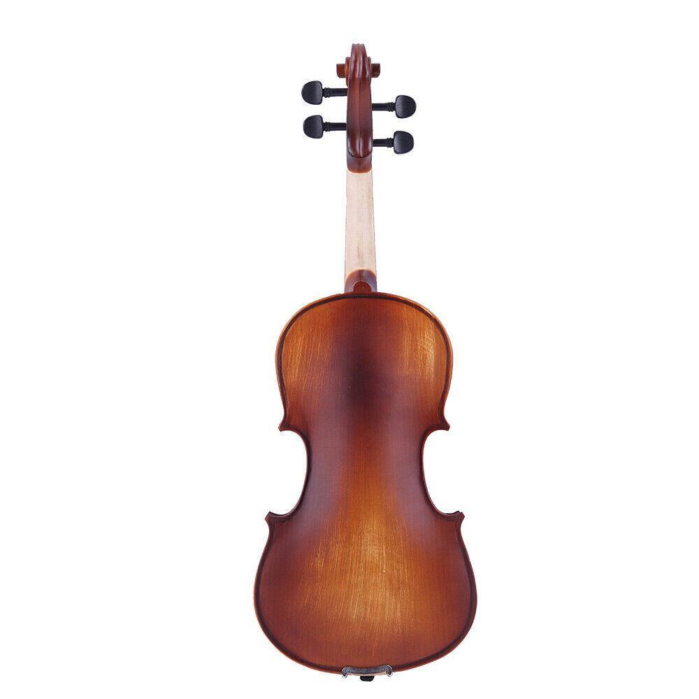 Left. Winado - 4/4 Classic Solid Wood adult Retro Acoustic Violin+Case+Bow+Rosin+Tuner for Gift.