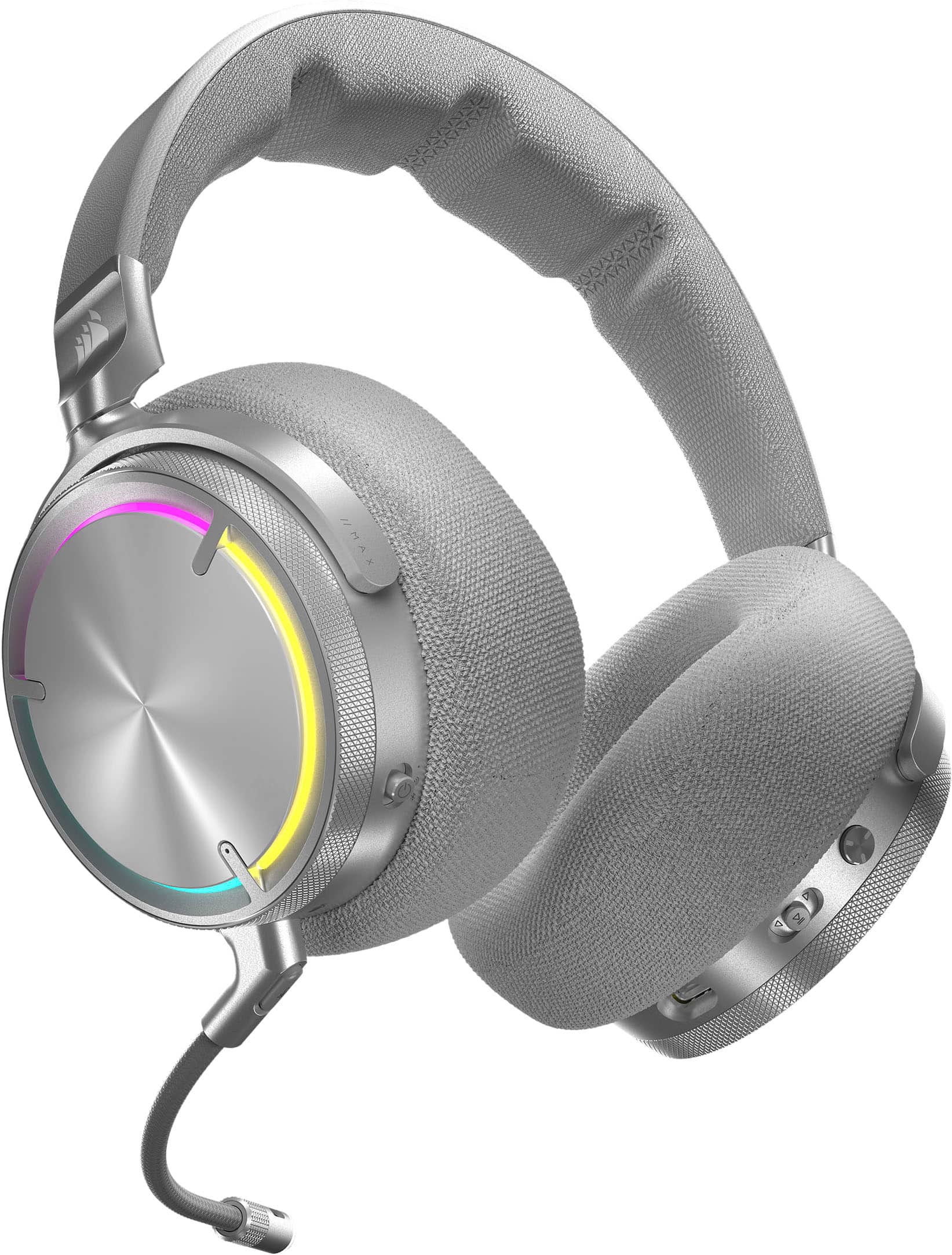 Alt View 16. CORSAIR - VIRTUOSO MAX Wireless Gaming Headset for PC, Mac, PS5, PS4, and Mobile - Silver.