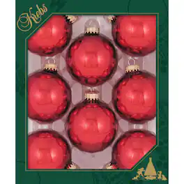 Christmas by Krebs Christmas Ball Ornament (Case of 12) - Red