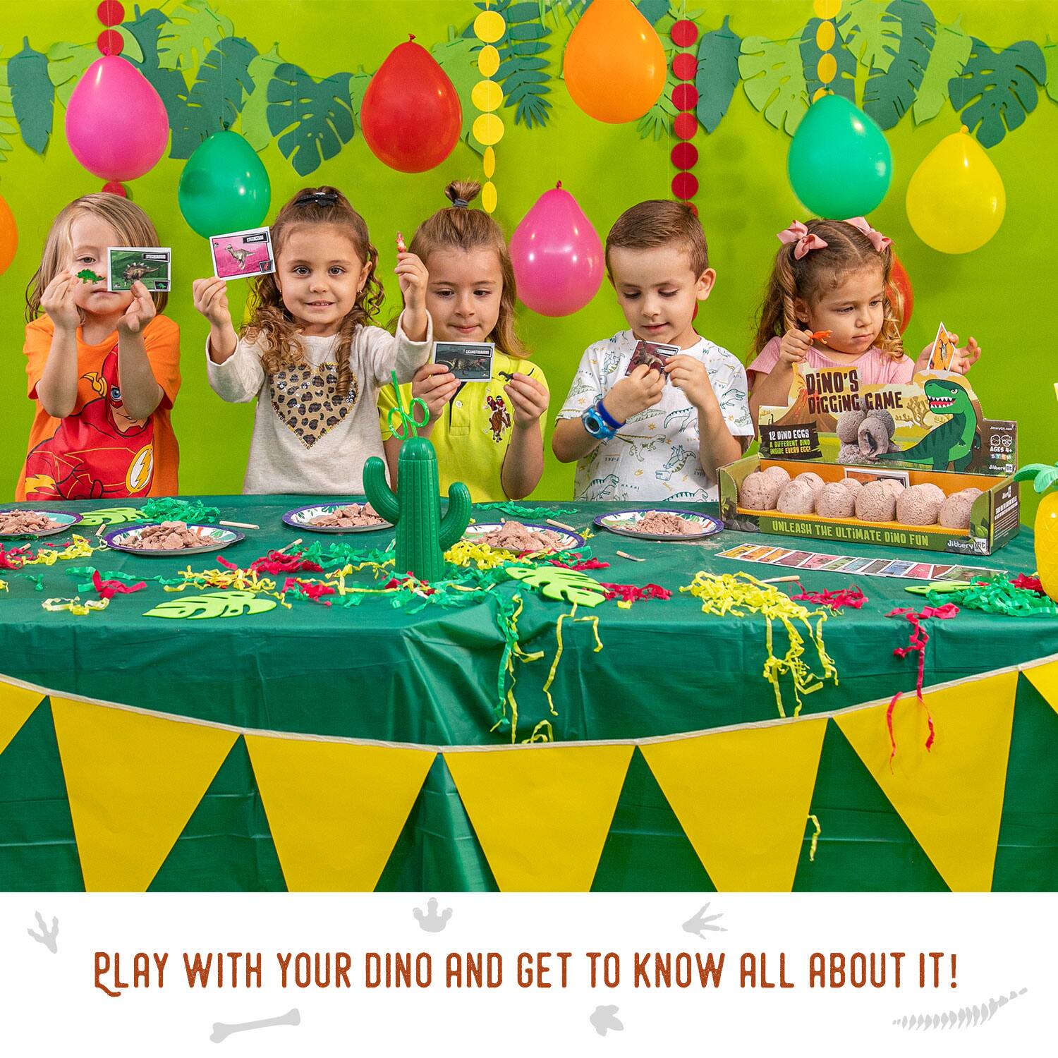 DINO'S DIGGING GAME 2  
IES HTON - - t  
0 ades - da o  
UNLEASH THE ULTIMATE DINO FUN!  
PLAY WITH YOUR DINO AND GET TO KNOW ALL ABOUT IT!