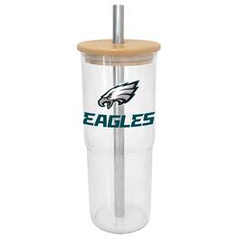 Logo Brands - Philadelphia Eagles 24oz. Glass Tumbler - Multicolor