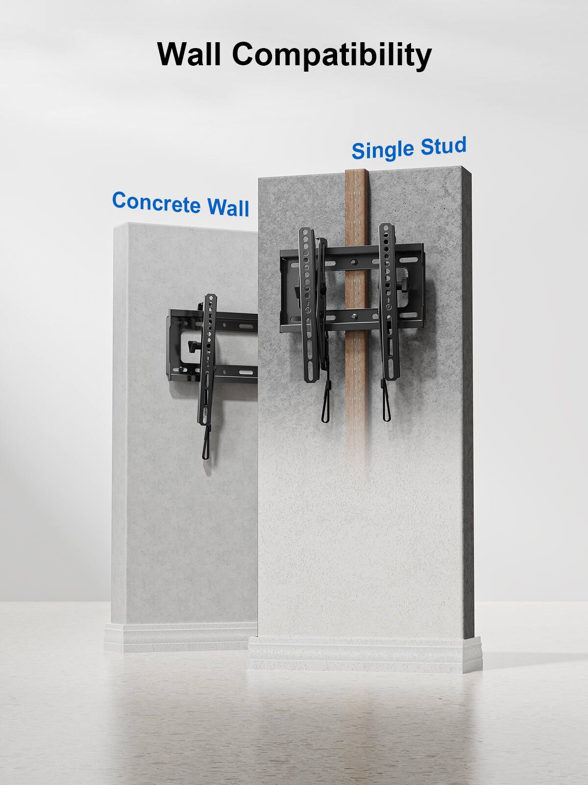 Wall Compatibility Single Stud Concrete Wall