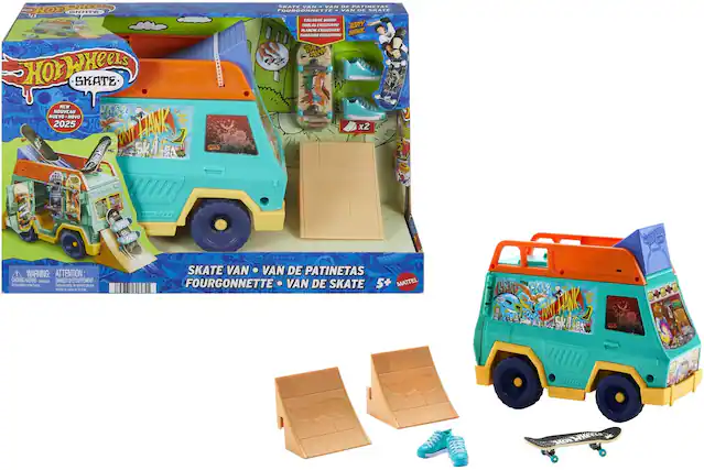Hot Wheels
Skate
NEW NOUVEAU NUEVO NOVO TWEEL 2025
HAWK TON ARATE VAN - VAN DE PATINETAS FOURGONNETTE - VAN DE SKATE
EXCLUSIVE BOARD! TABLAS EXCLUSIVAS! TABULEIRO EXCLUSIVO!
TONT HANK
SKATE VAN - VAN DE PATINETAS FOURGONNETTE - VAN DE SKATE
5+
MATTEL
WARNING: ATTENTION:
CHOKING HAZARD - Small parts.
DANGER D'ÉTOUFFEMENT - Petits morceaux.
SKATE VAN - VAN DE PATINETAS FOURGONNETTE - VAN DE SKATE
5+
MATTEL