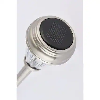 Front. Living District - Outdoor LED 3000K Pathway Light, Pack of 6 - Silver.