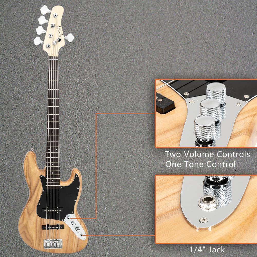 Two Volume Controls  
One Tone Control  

1/4" Jack