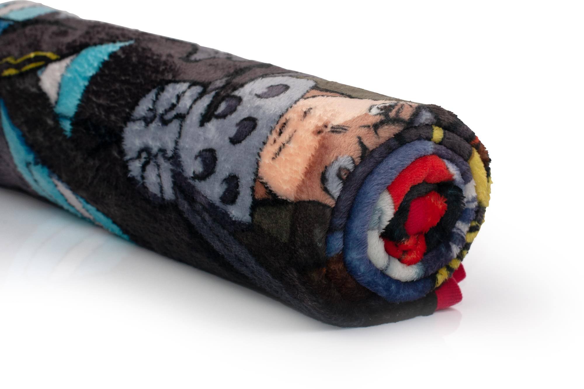 Alt View 1. Just Funky - Fire Force Anime Series Fleece Throw Blanket | Anime Blanket | 60 x 45 Inches - Black.