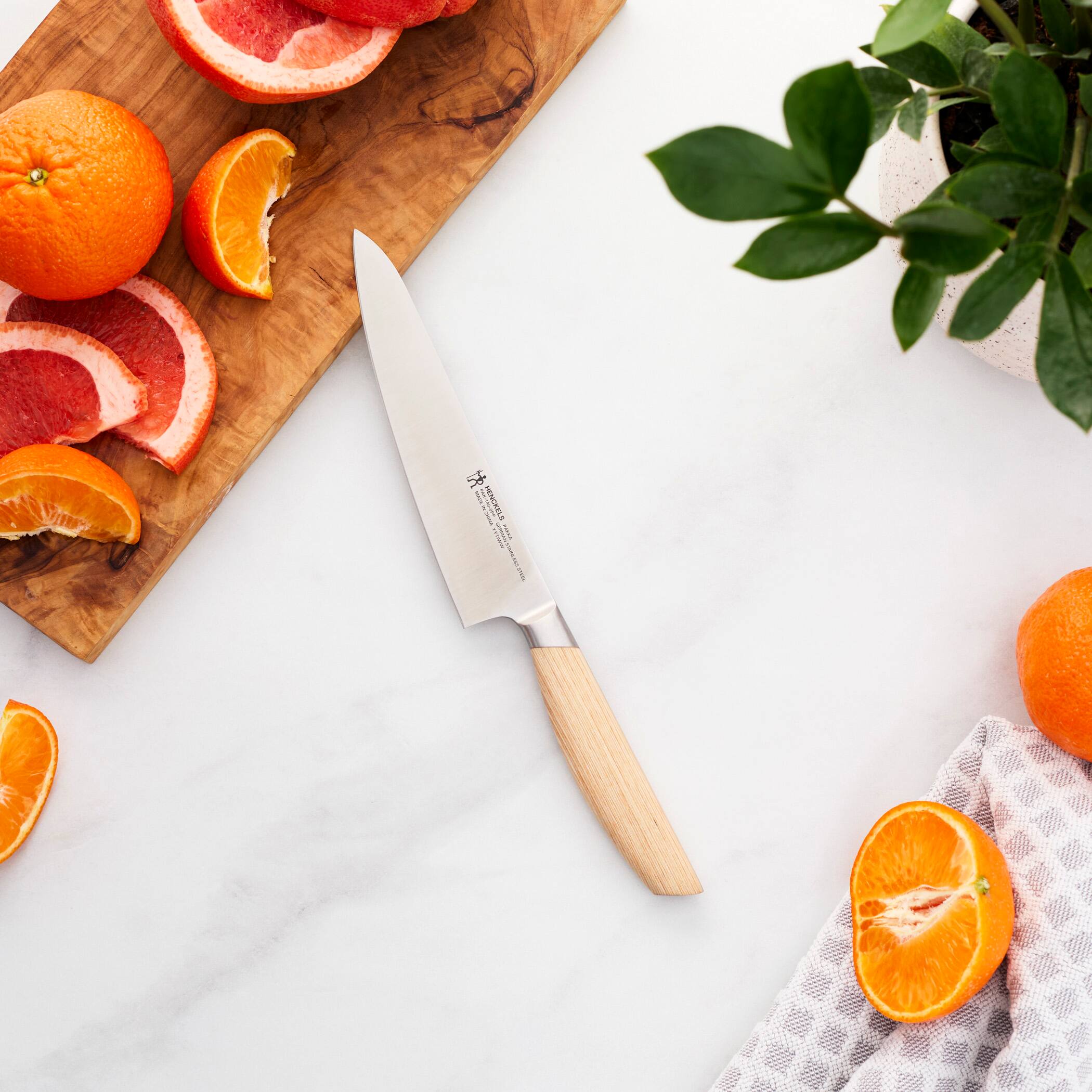 Alt View 3. Henckels - Henckels Pakka 5.5-inch Prep Knife - Wood.