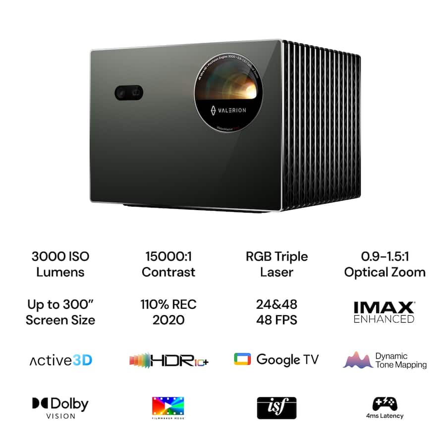 Valerion VisionMaster Pro2 Triple Laser Projector 4K ,3000 ISO Valerion VisionMaster Pro2 Triple Laser Projector 4K ,3000 ISO