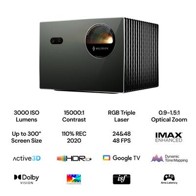 Valerion VisionMaster Pro2 Triple Laser Projector 4K ,3000 Valerion VisionMaster Pro2 Triple Laser Projector 4K ,3000
