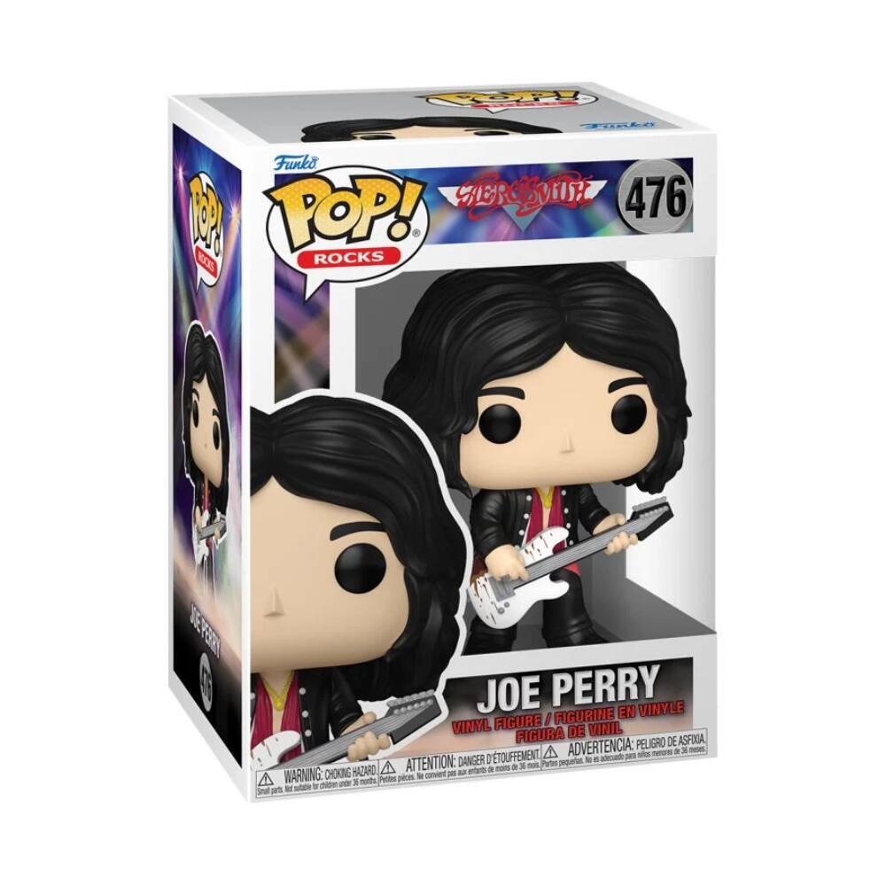Sure, here is the corrected and grouped text from the image:

---

**Funko POP! ROCKS**

**476**

**JOE PERRY**

**VINYL FIGURE / FIGURINE EN VINYLE / FIGURA DE VINIL**

**WARNING: CHOKING HAZARD - ATTENTION: PELIGRO DE ASFIXIA - ADVERTENCIA: PELIGRO DE ASFIXIA**

**Small parts. Not for children under 3 years. / Petits pièces. Ne convient pas aux enfants de moins de 3 ans. / Pequeñas piezas. No conviene para menores de 3 años.**

---

**STEREOTYPE**

---

**AER**  
**CAER**  
**476**  
**P : TOP!**  
**KC ROCKS FER JOE PERRY FIGURINE EN VINYLE FIGURE I VINYL FIGURA DE VINIL**  
**ADVERTENCIA: PELIGRO DE ASFIXIA**  
**ne a 3 - D'TOUFFEMENT**  
**adead pan -i**  
**DANGER pequanion - .**  
**HAZARO A ATTENTION: a aers a mom a 30 mot**  
**Pate A WARNING: CHOKING Pettes peces - convient I ne yo 3 nots ME se - Smal s**