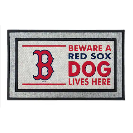 BEWARE A RED SOX DOG LIVES HERE