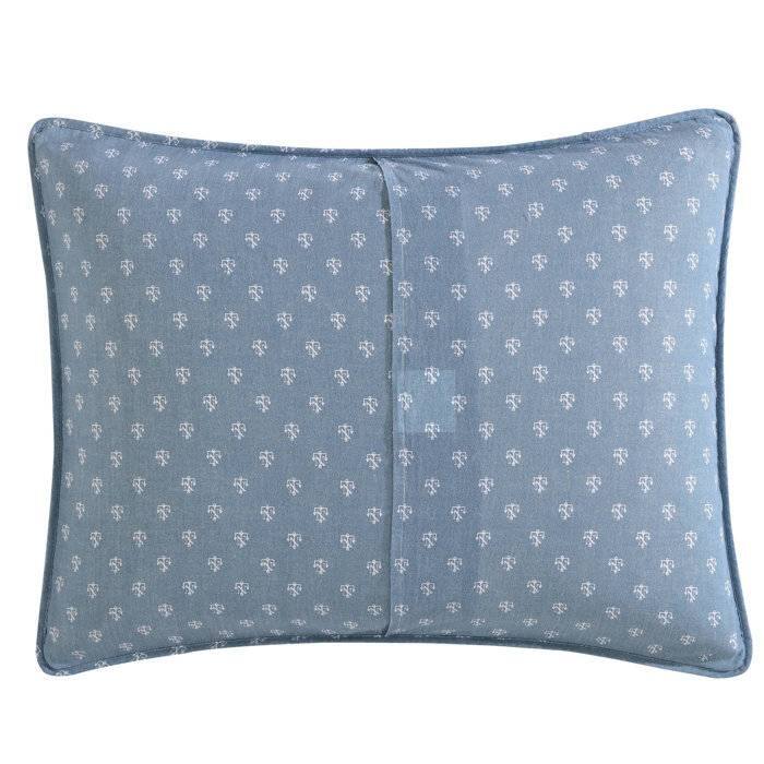 Back. Hivvago - 100-Percent Cotton Blue White Grey Nautical Stripes 4 Piece Daybed Cover Set - Blue White Grey.