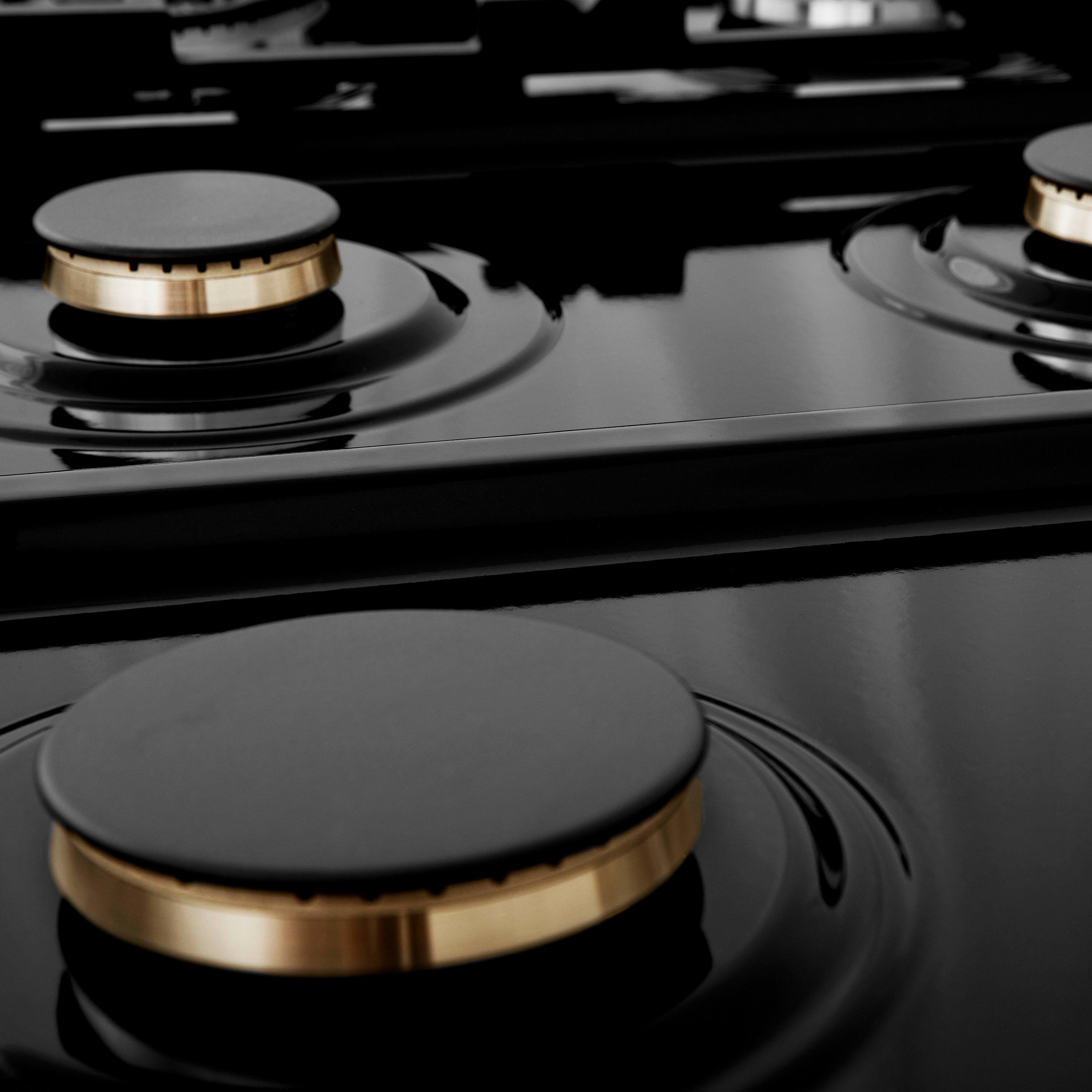 Back. ZLINE - 36 in. Wide 6 Burner Classic Gas Rangetop with  and Porcelain Cooktop in Stainless Steel (RT-BR-36) - Stainless steel.