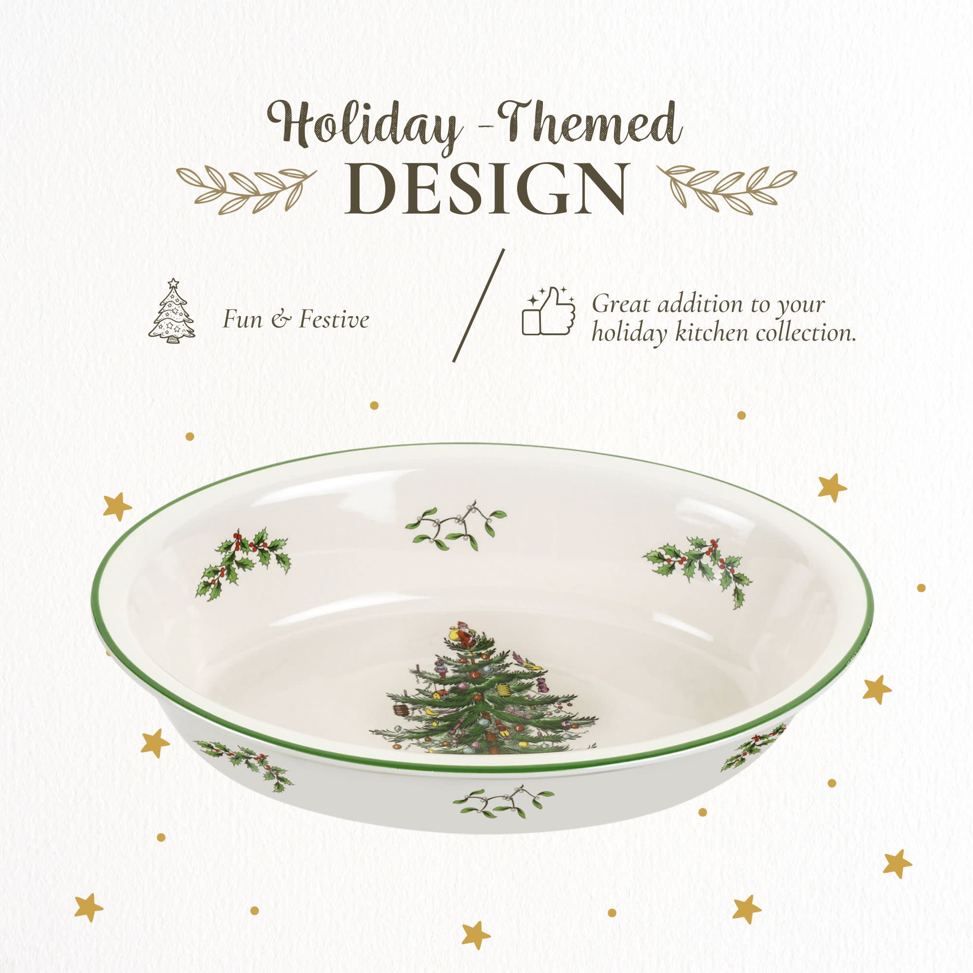 Holiday-Themed DESIGN  
Fun & Festive  
Great addition to your holiday kitchen collection.