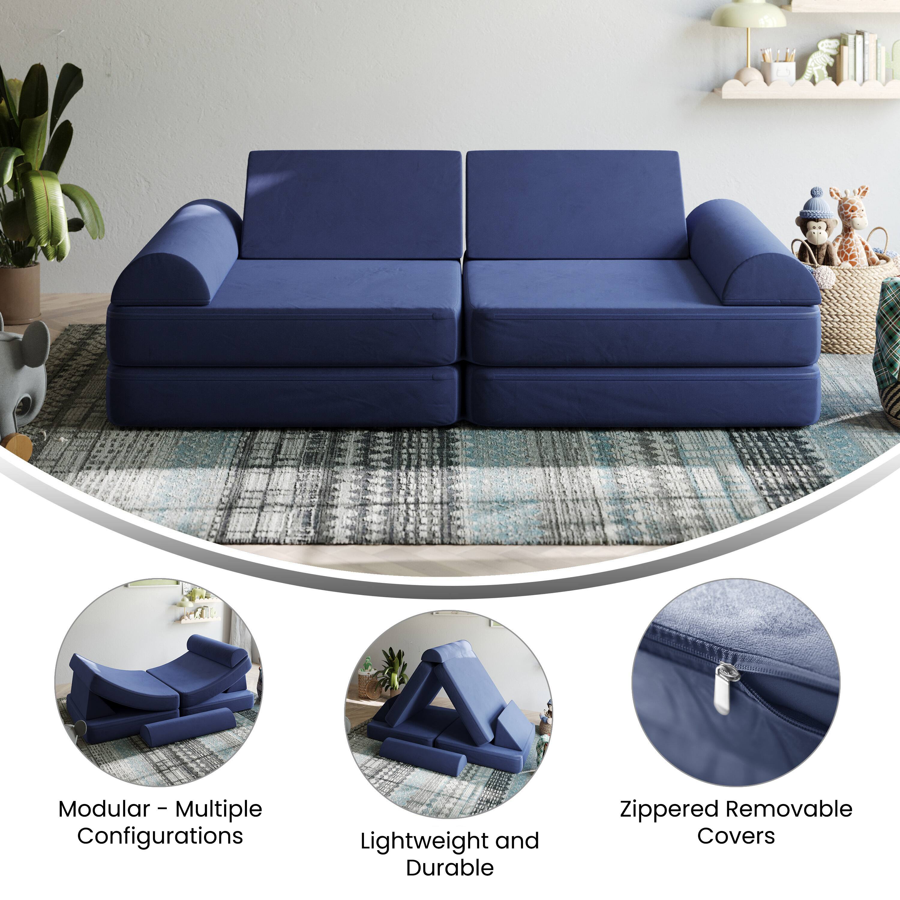 Modular - Multiple Configurations  
Lightweight and Durable  
Zippered Removable Covers