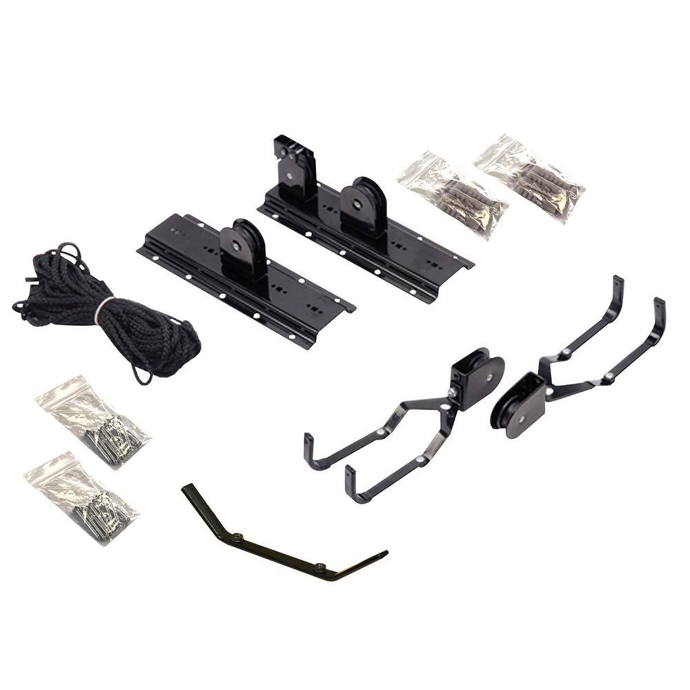 Alt View 3. Sportsman Pro-Series - Steel Utility Ceiling Mount Bicycle Lift - Black.