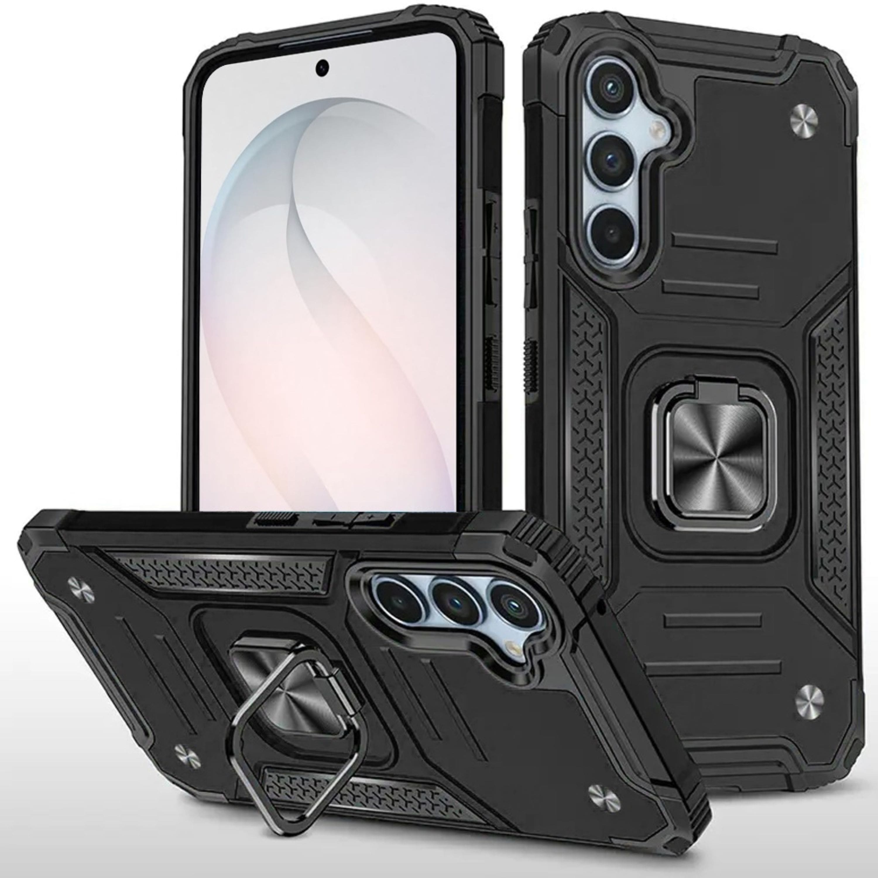 Kitcheniva - Robust Magnetic Stand Shockproof Cover Plus Tempered Glass For Samsung S26 FE - Black price history on PriceWatchPro