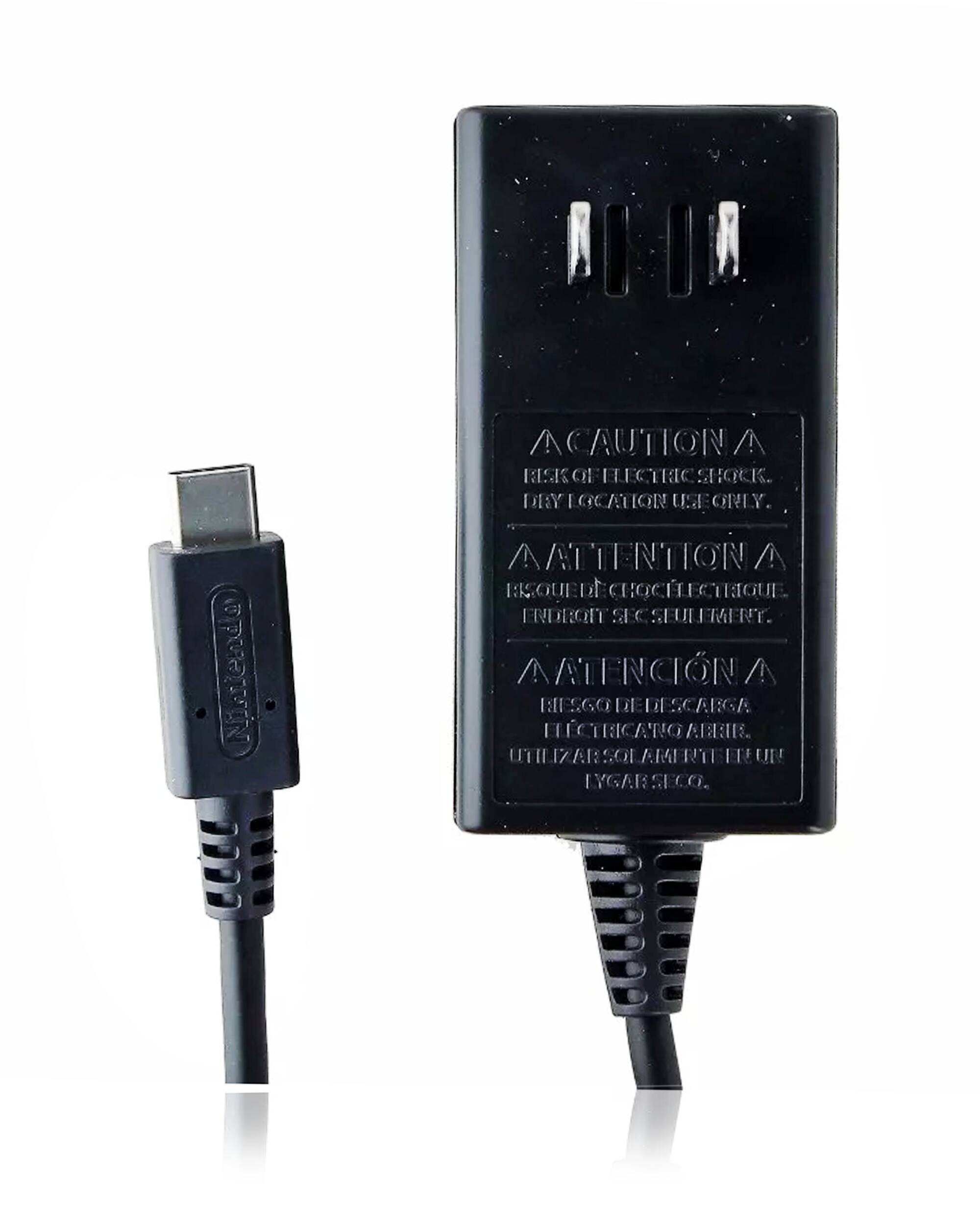 Nintendo V CAUTION V RISK OF ELECTRIC SHOCK. DRY LOCATION USE ONLY. ATTENTION A RISQUE DE CHOC ELECTRIQUE. ENTRER SECULEMENT. ATENCION A RIESGO DE DESCARGA ELECTRICA. UTILIZAR SOLAMENTE EN LUGAR SECO.