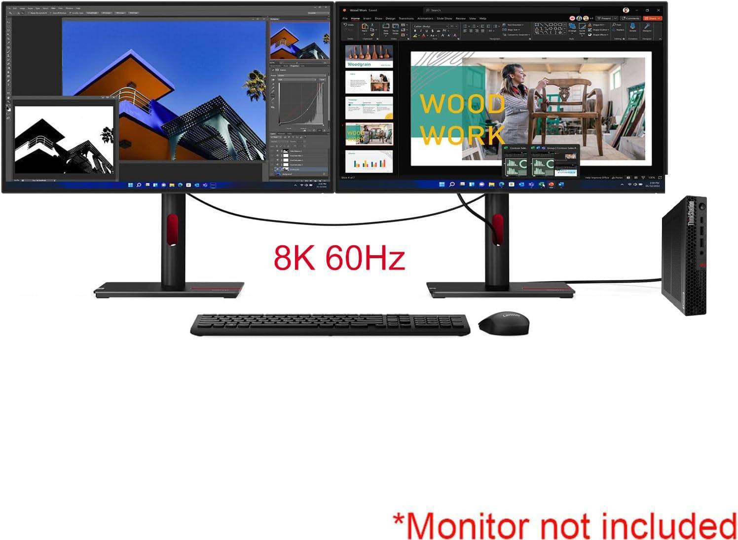 L 11800 * Weedgrain WDO WOOD WORK IIL C I C ML B 8K 60Hz ThinkStation *Monitor not included