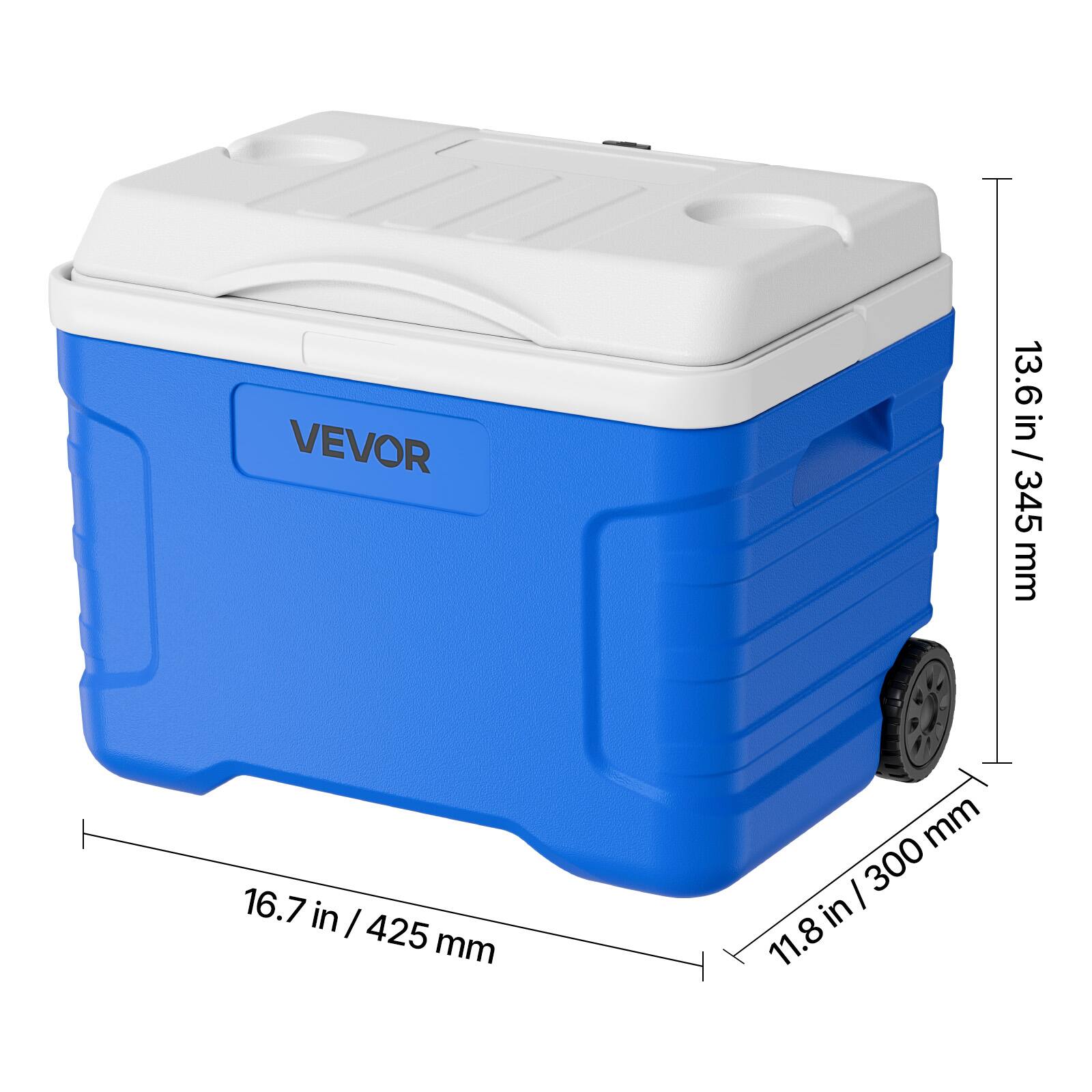 VEVOR in 13.6 in / 345 mm, 16.7 in / 425 mm, 11.8 in / 300 mm