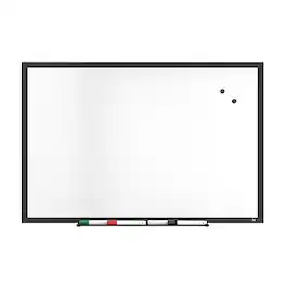 TRU RED - Magnetic Steel Dry Erase Board, 3' x 2' - Black Frame