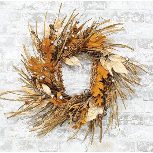 Front. BreeBe - *Gleaning Wreath 24" - Multicolor.