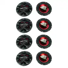 Front. BOSS Audio - Boss 6.5 Inch 300 Watt 3-Way Car Coaxial Audio Stereo Speakers CH6530 (8 Pack) - Black.
