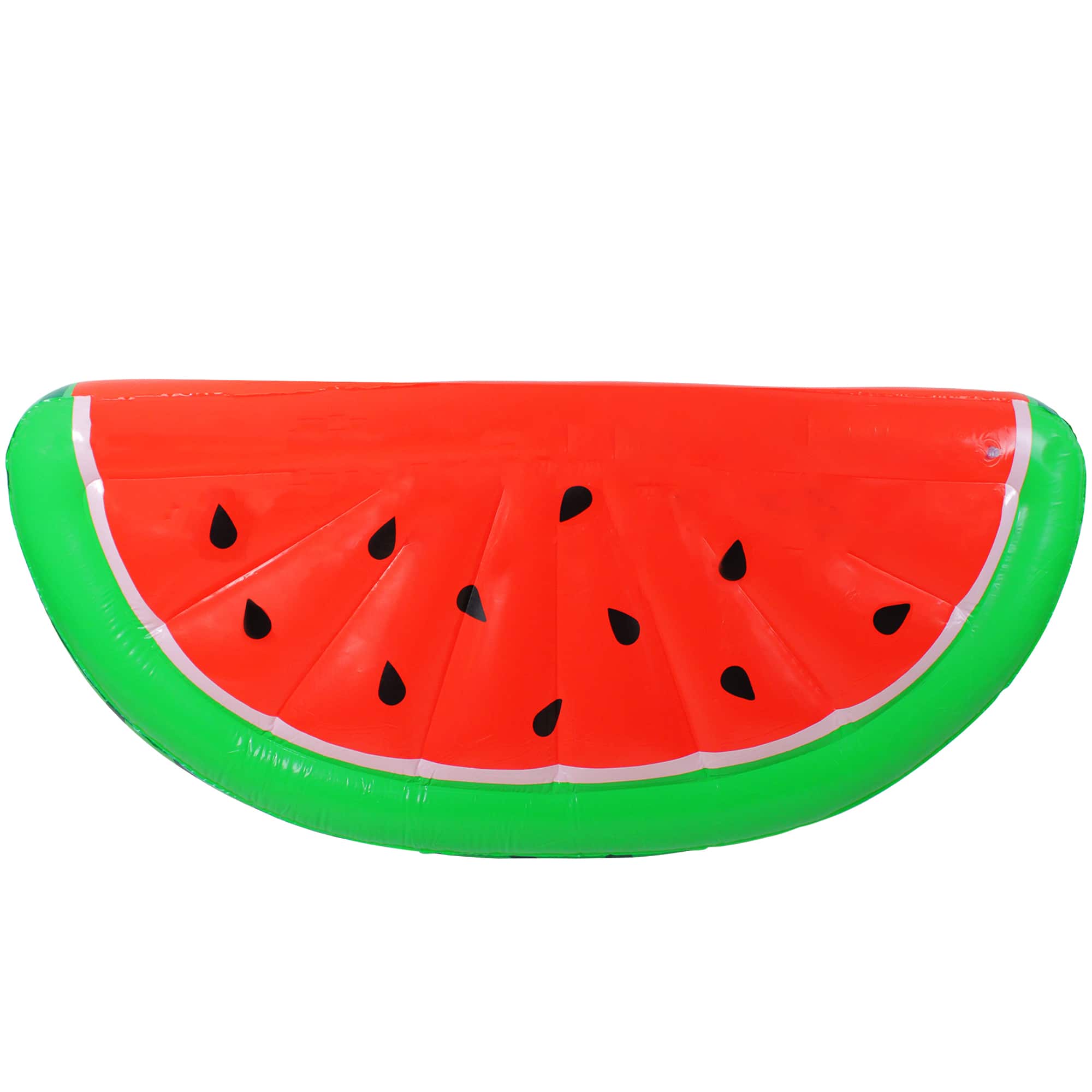 Pool Central - Inflatable Jumbo Watermelon Slice Lounge Pool Float - 5.75' - and Green - Red