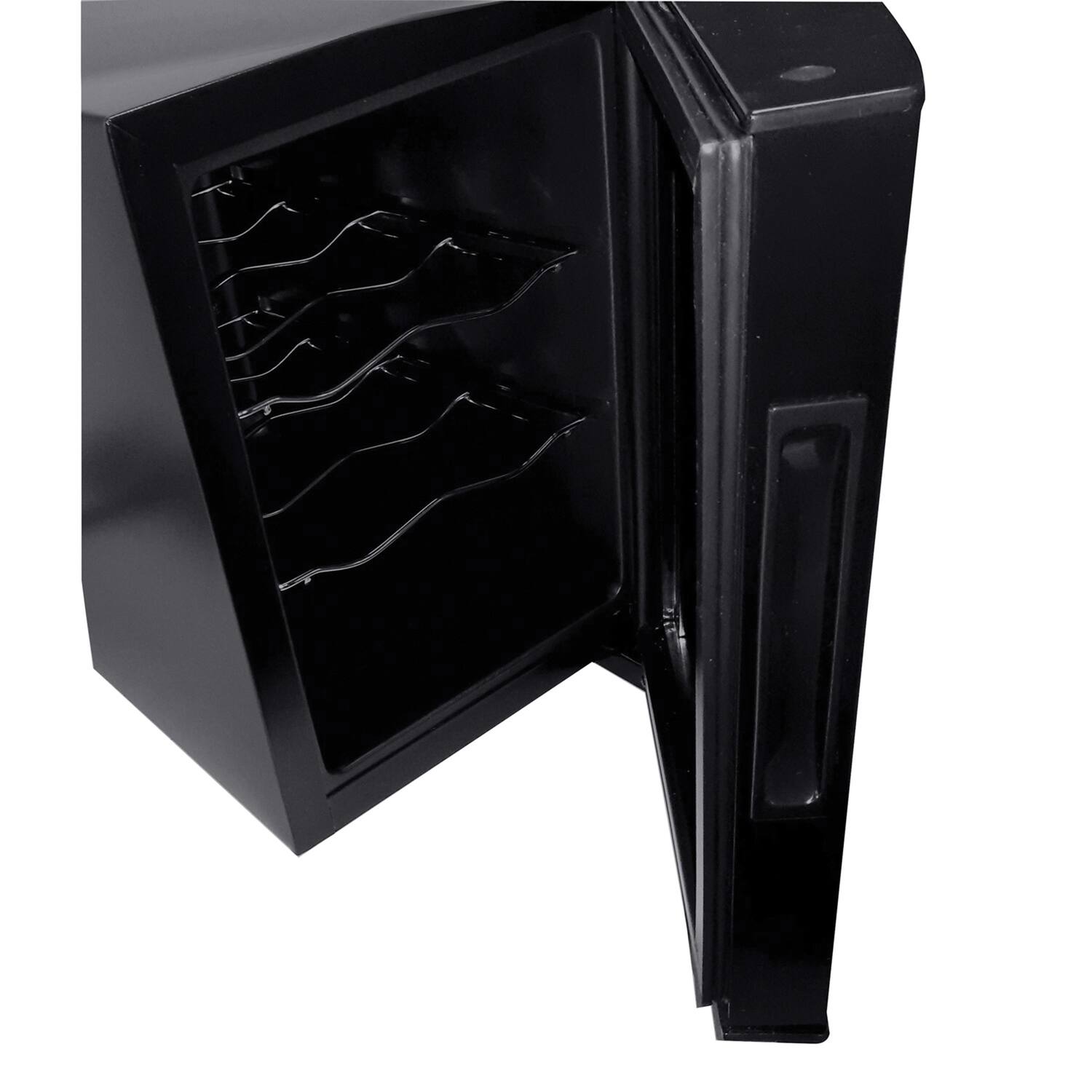 Angle. Koblenz - Wine Cooler 6 Bottle Capacity - Black.