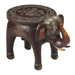 Starlight Canyon Home - Round Hand Painted Accent Table, Boho Eclectic Side Table for Living Room - Assorted