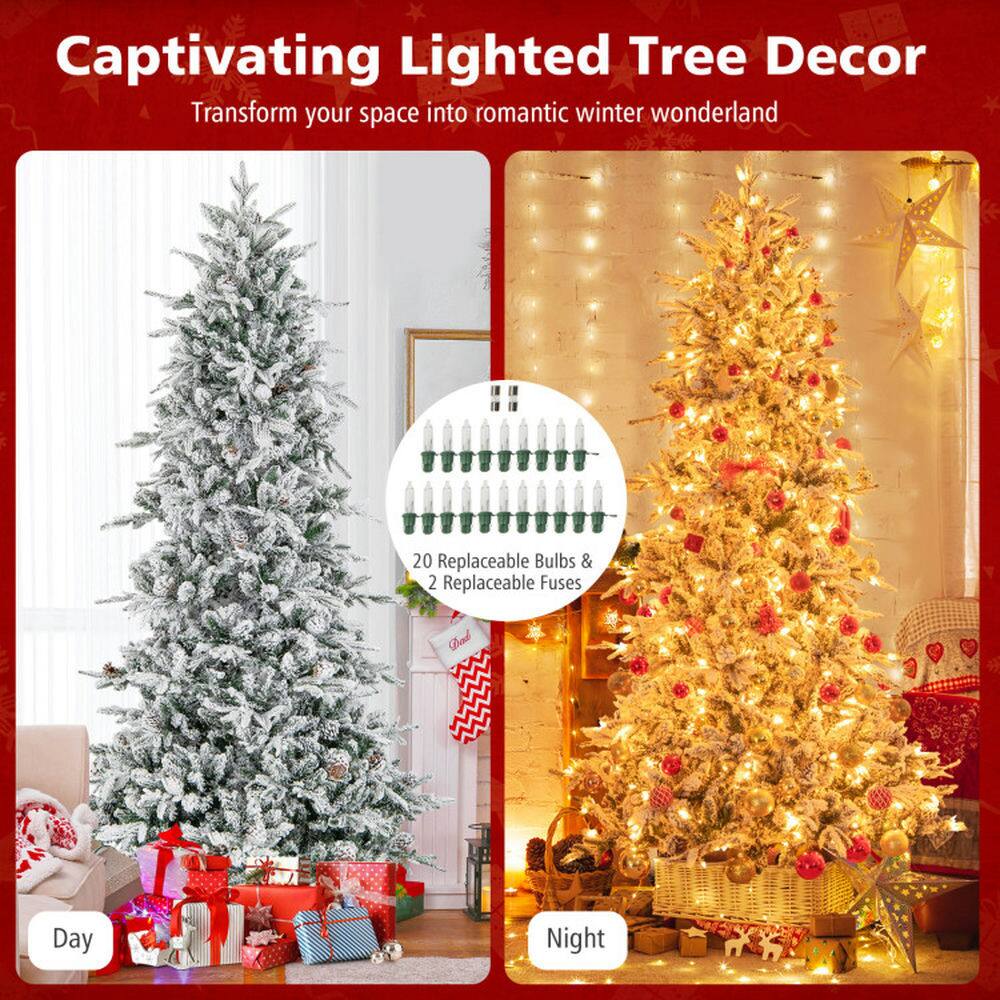 Captivating Lighted Tree Decor  
Transform your space into romantic winter wonderland  

20 Replaceable Bulbs & 2 Replaceable Fuses  

Day  
Night