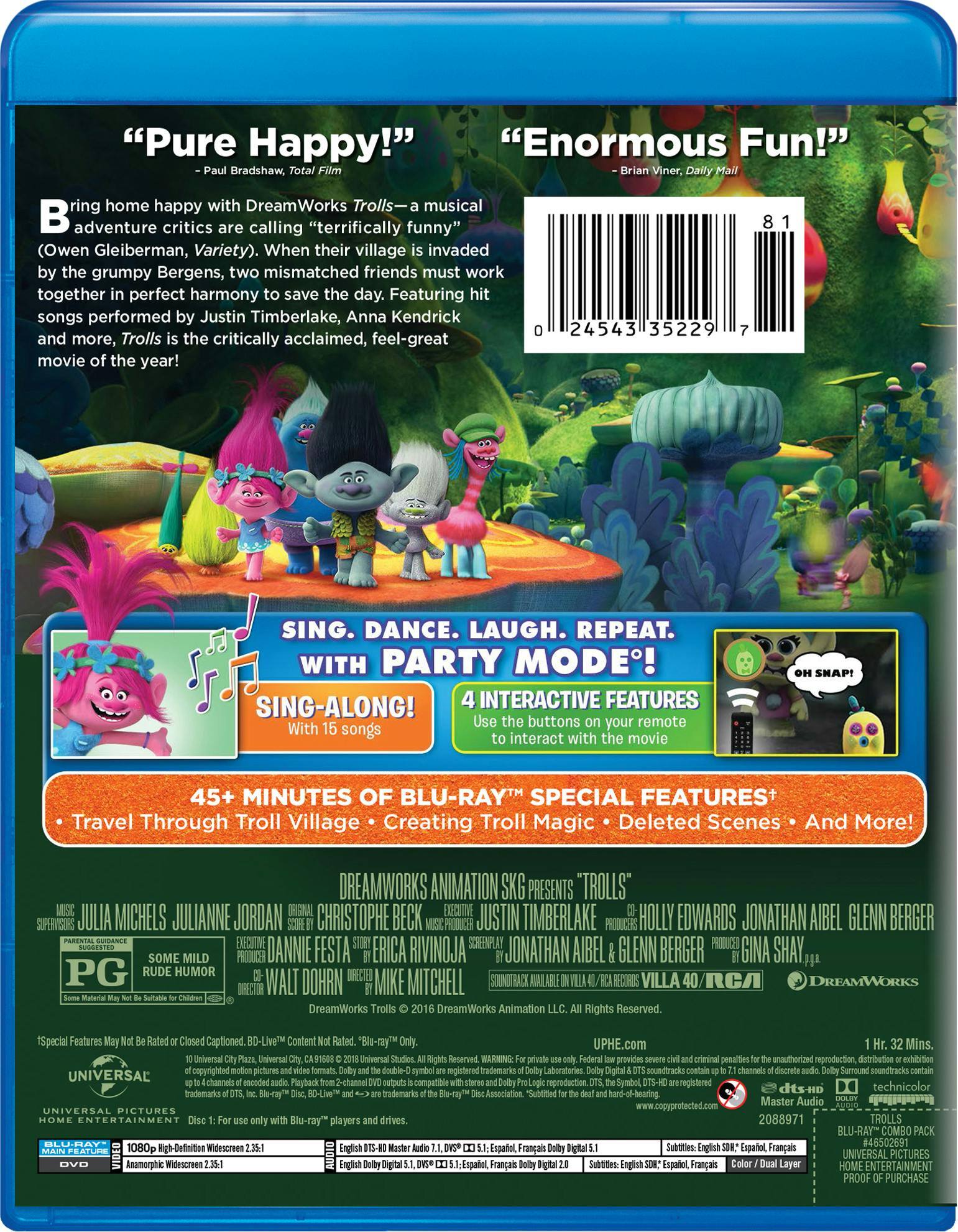 Angle. Trolls (Party Edition) [Blu-ray].