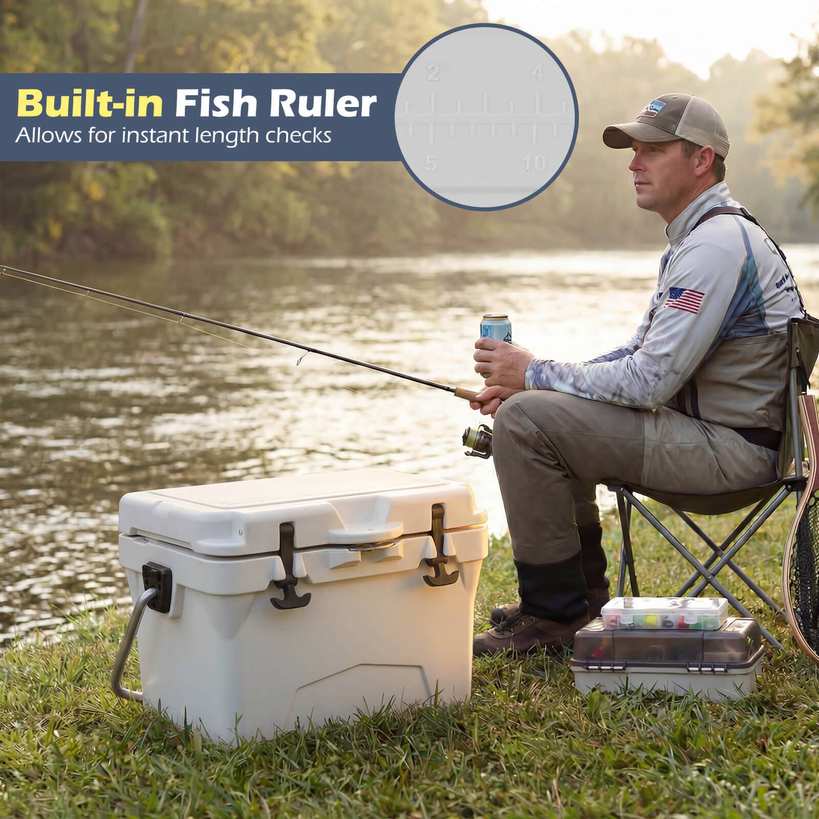 Built-in Fish Ruler  
Allows for instant length checks