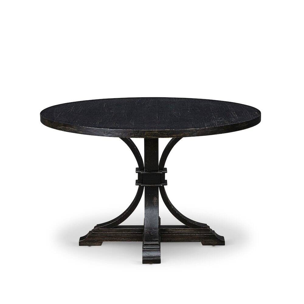 Alt View 3. East West Furniture - Wood Wood Table - Black.