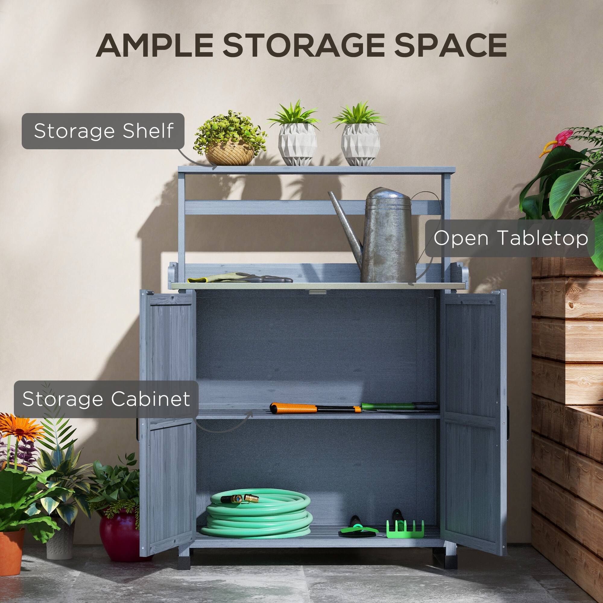 Storage Shelf, Open Tabletop, Storage Cabinet, AMPLE STORAGE SPACE